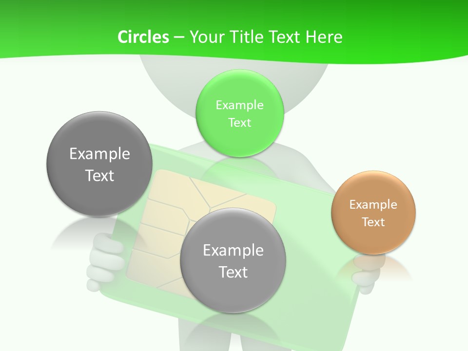 Man Graphics Phone PowerPoint Template