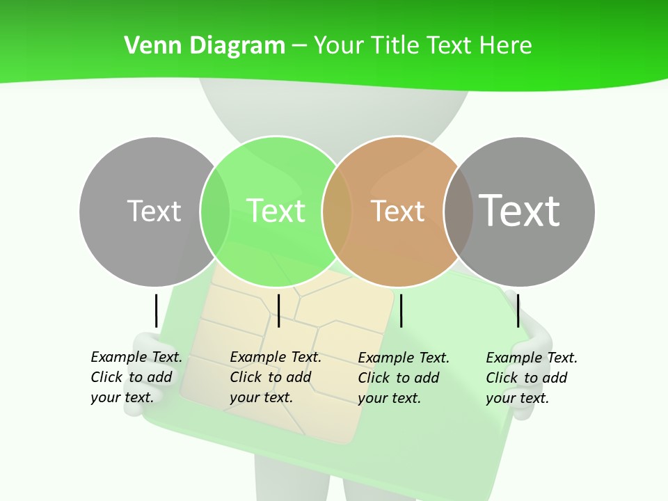 Man Graphics Phone PowerPoint Template