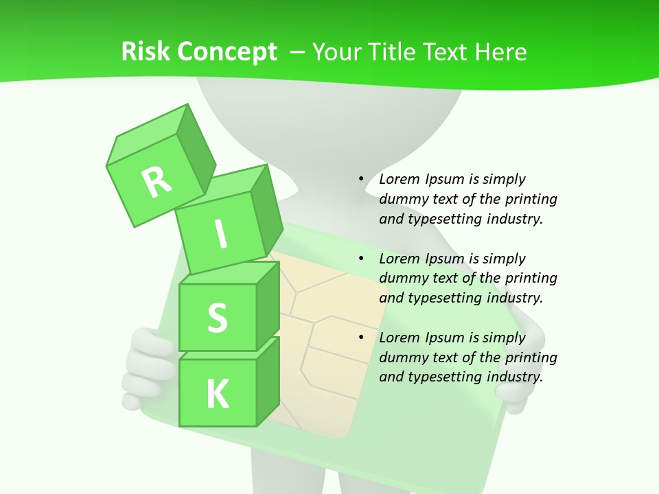 Man Graphics Phone PowerPoint Template