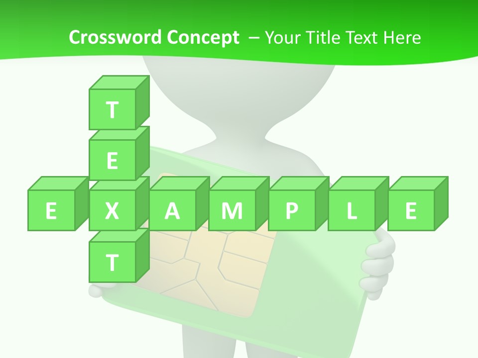 Man Graphics Phone PowerPoint Template