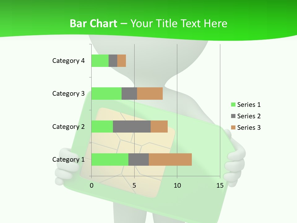 Man Graphics Phone PowerPoint Template