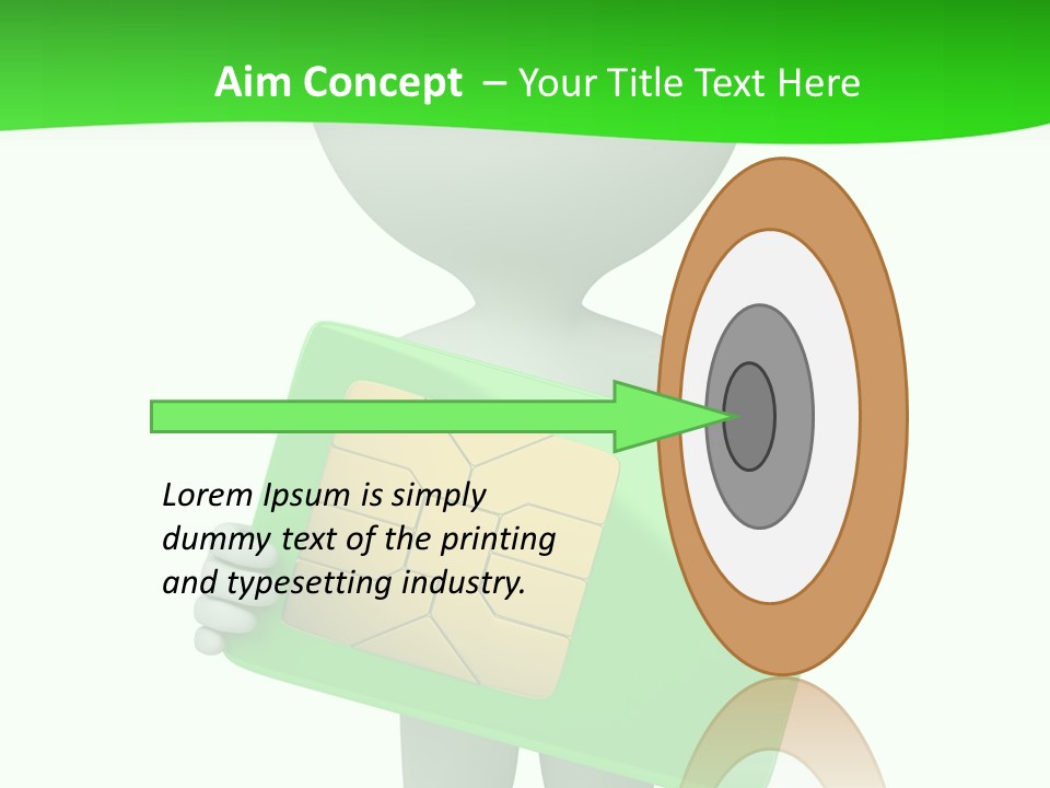 Man Graphics Phone PowerPoint Template