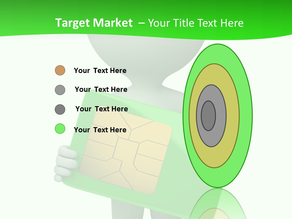 Man Graphics Phone PowerPoint Template