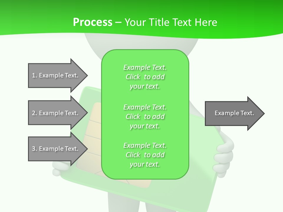 Man Graphics Phone PowerPoint Template