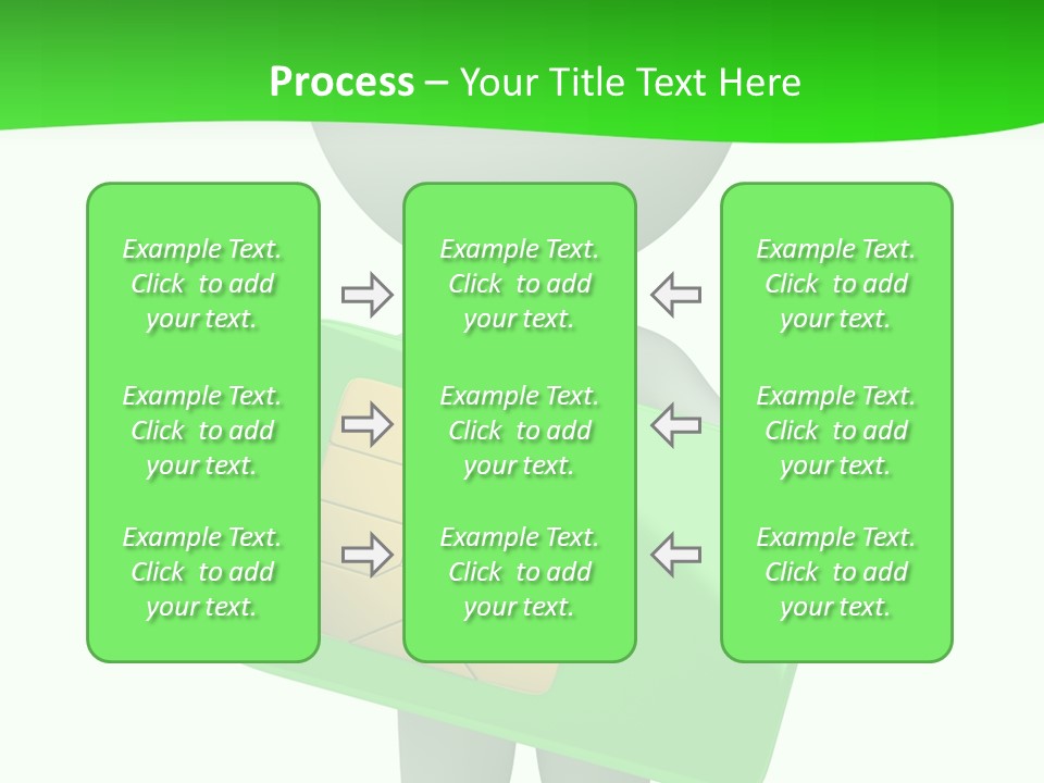 Man Graphics Phone PowerPoint Template
