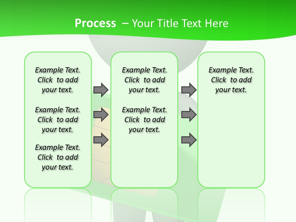 Man Graphics Phone PowerPoint Template