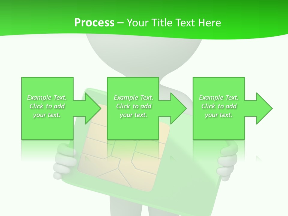 Man Graphics Phone PowerPoint Template