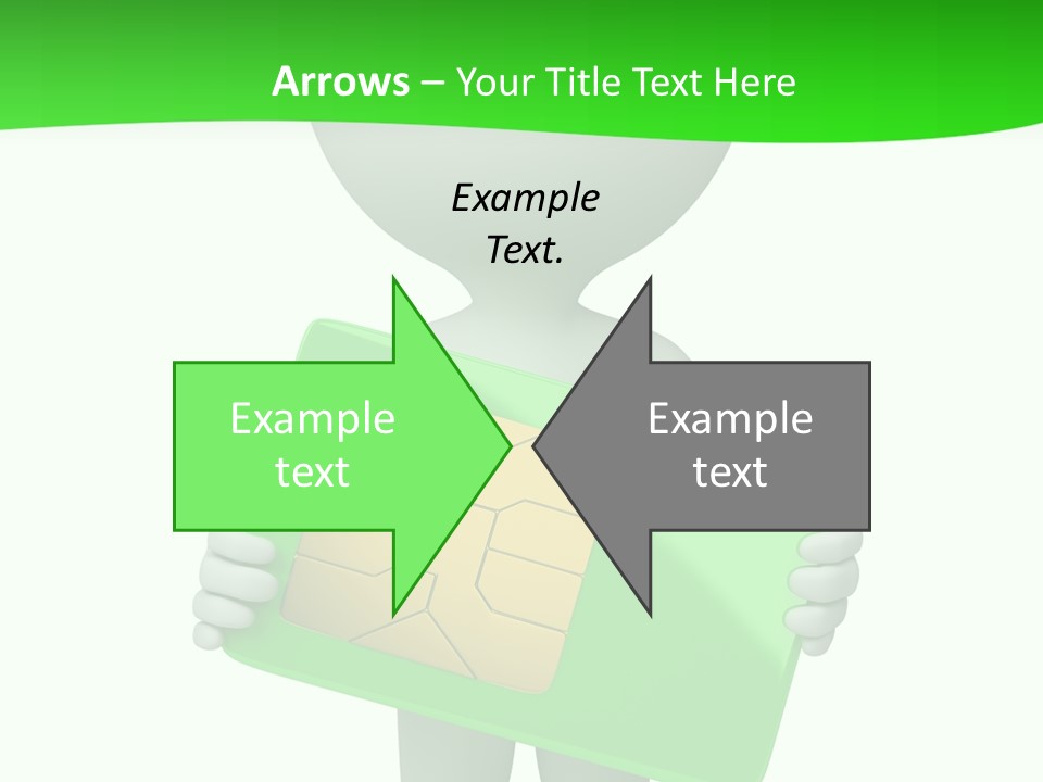 Man Graphics Phone PowerPoint Template