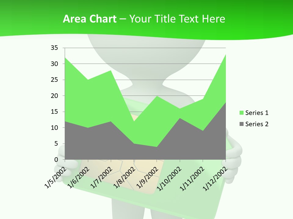Man Graphics Phone PowerPoint Template