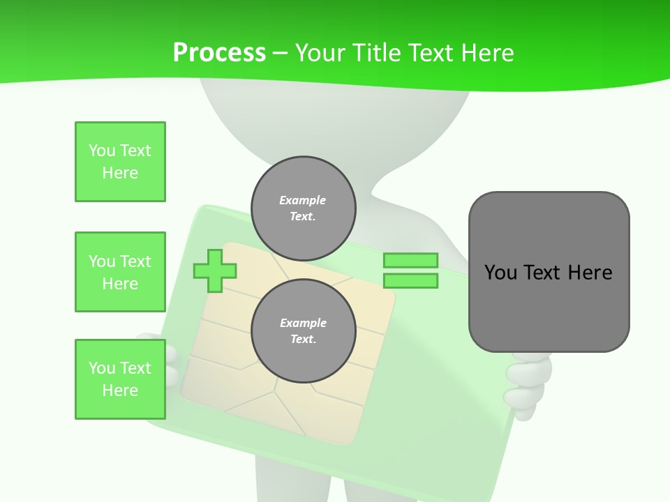 Man Graphics Phone PowerPoint Template