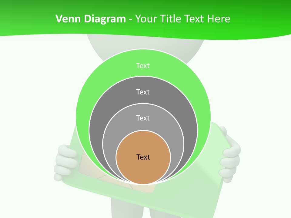 Man Graphics Phone PowerPoint Template