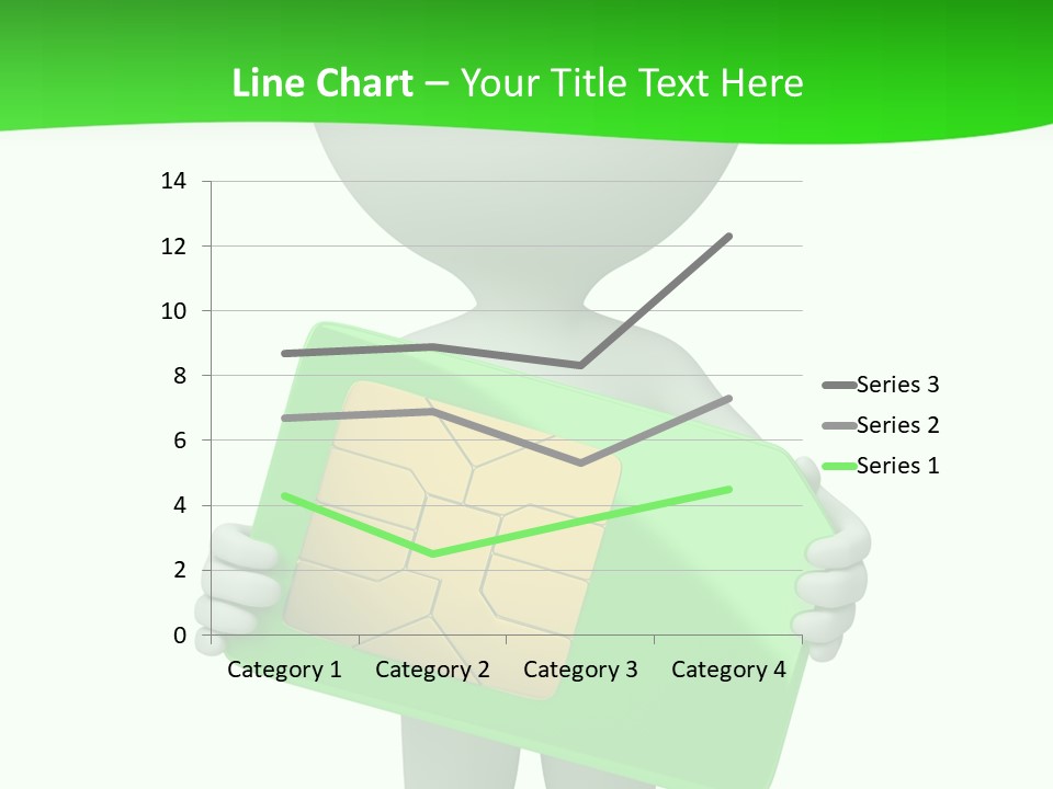 Man Graphics Phone PowerPoint Template