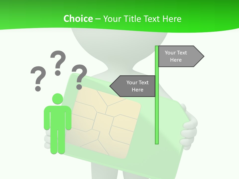 Man Graphics Phone PowerPoint Template