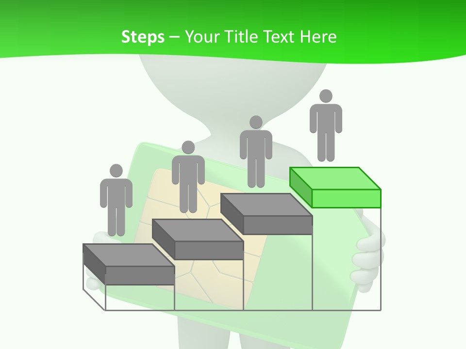 Man Graphics Phone PowerPoint Template