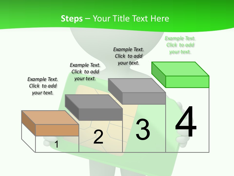 Man Graphics Phone PowerPoint Template