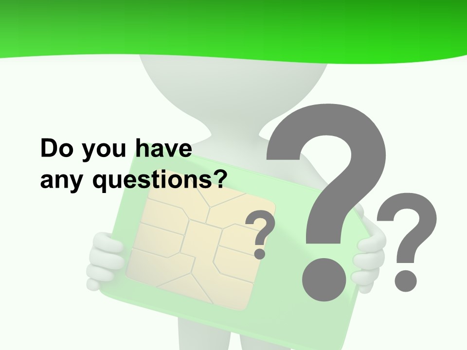 Man Graphics Phone PowerPoint Template