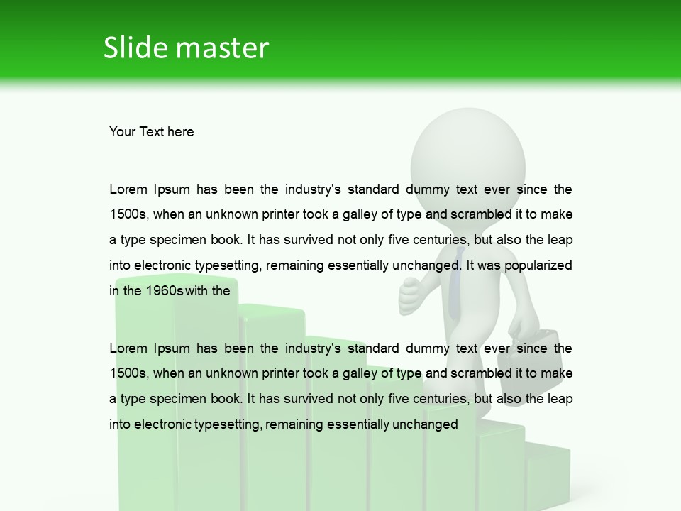Step Abstract Statistics PowerPoint Template