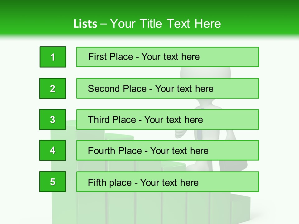 Step Abstract Statistics PowerPoint Template
