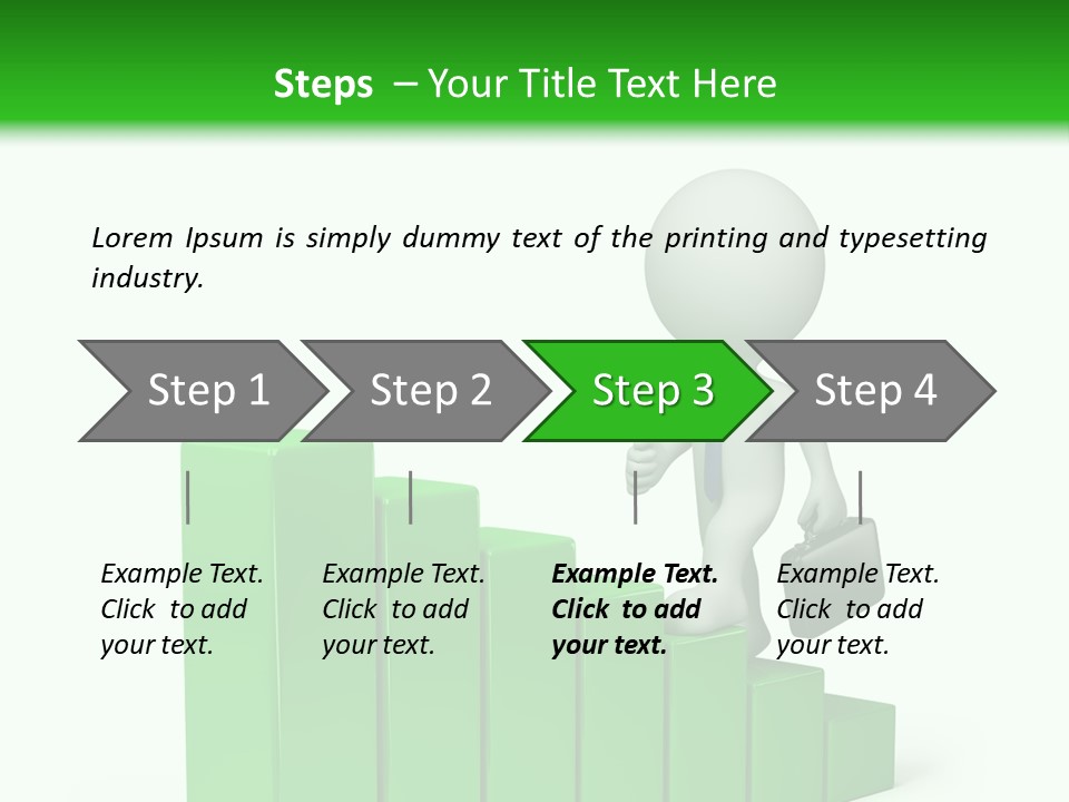 Step Abstract Statistics PowerPoint Template