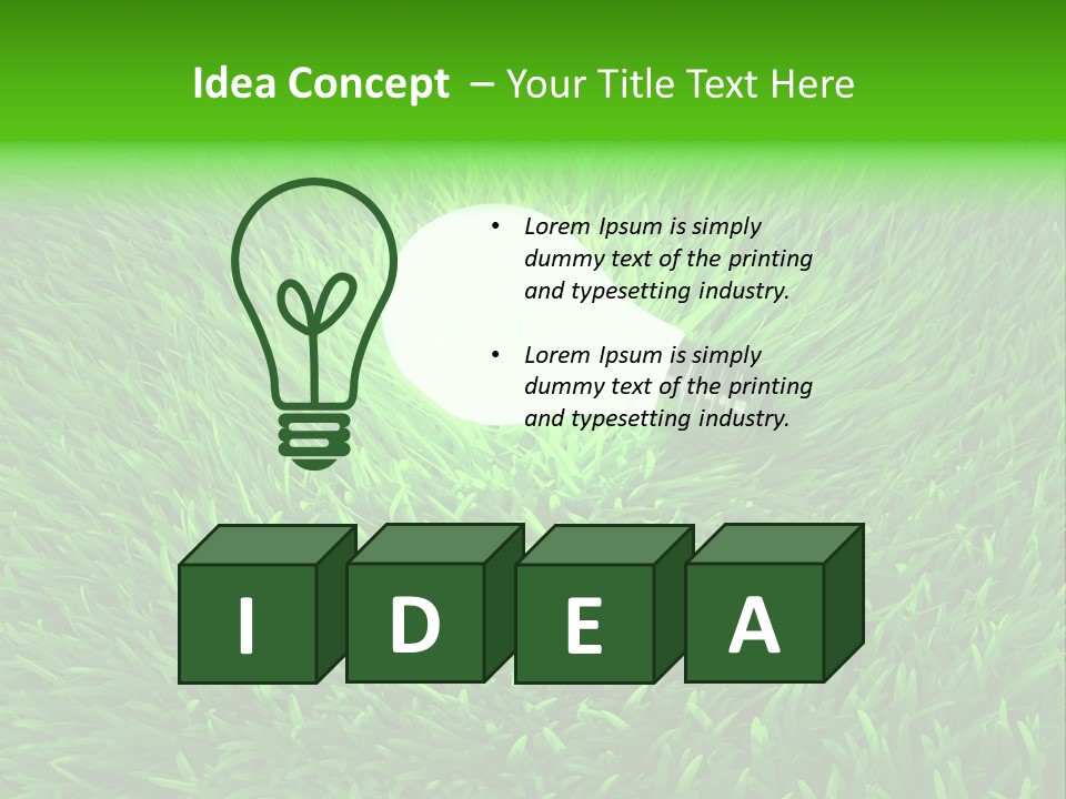 Illuminated Solution Generation PowerPoint Template