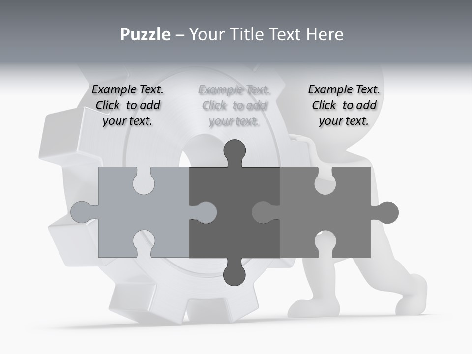 Roll Mechanical Man PowerPoint Template