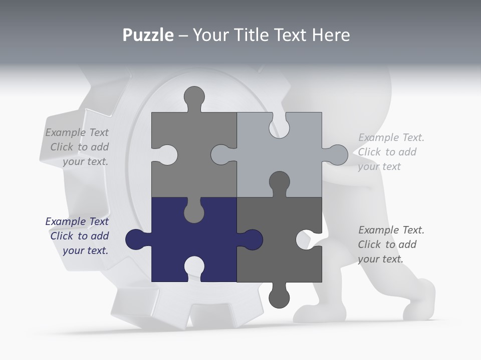 Roll Mechanical Man PowerPoint Template