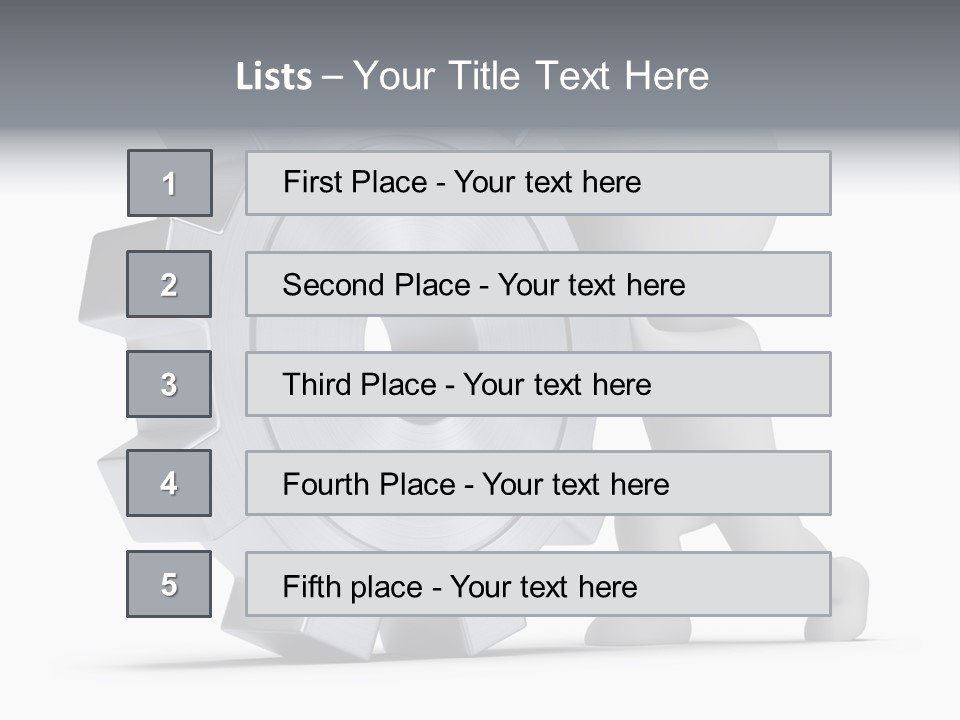 Roll Mechanical Man PowerPoint Template