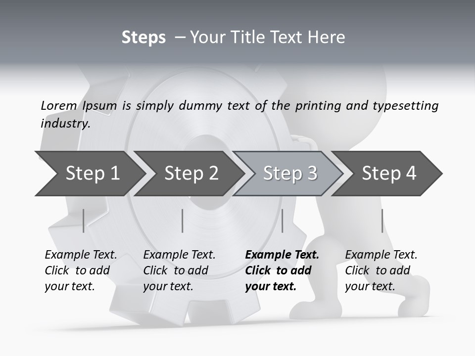 Roll Mechanical Man PowerPoint Template