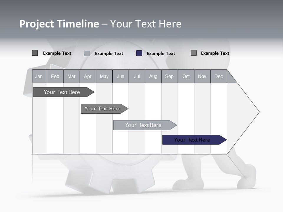 Roll Mechanical Man PowerPoint Template