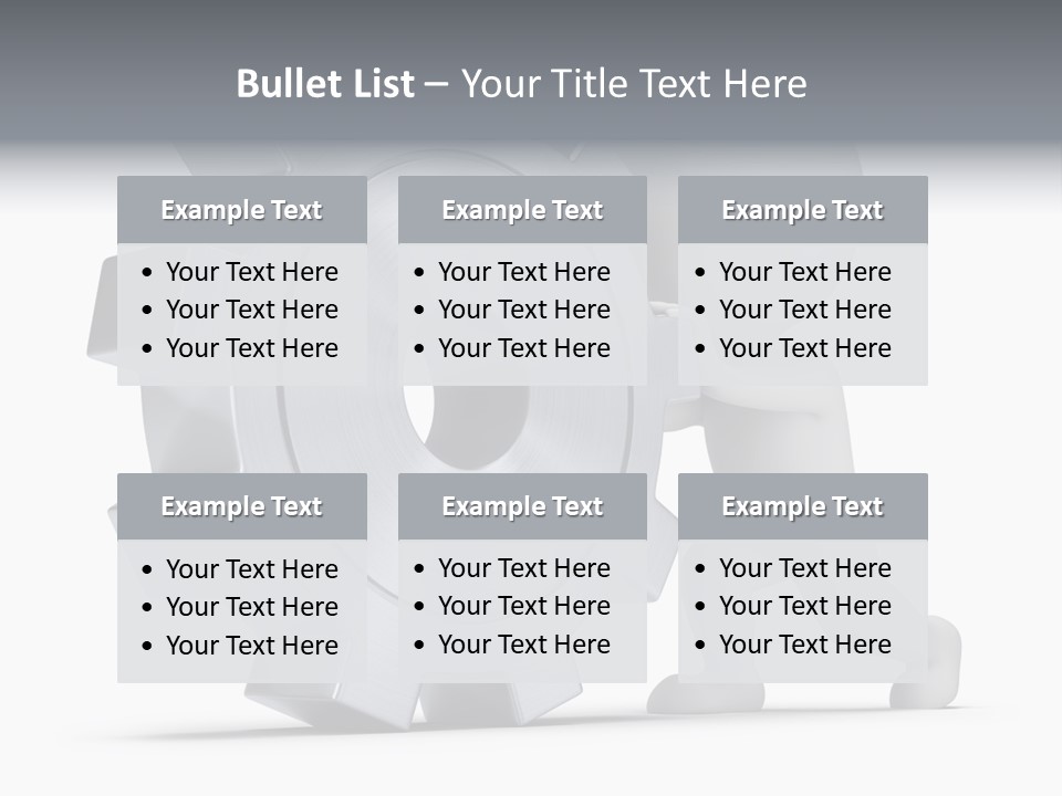 Roll Mechanical Man PowerPoint Template
