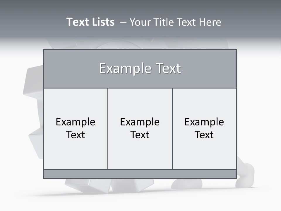 Roll Mechanical Man PowerPoint Template