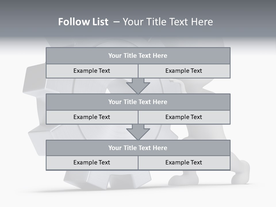 Roll Mechanical Man PowerPoint Template