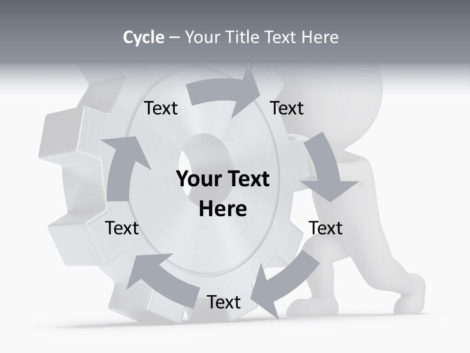Roll Mechanical Man PowerPoint Template