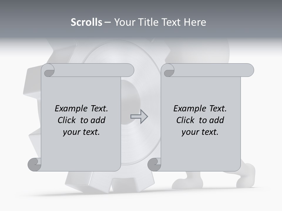 Roll Mechanical Man PowerPoint Template