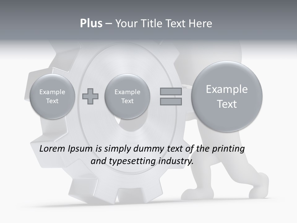 Roll Mechanical Man PowerPoint Template