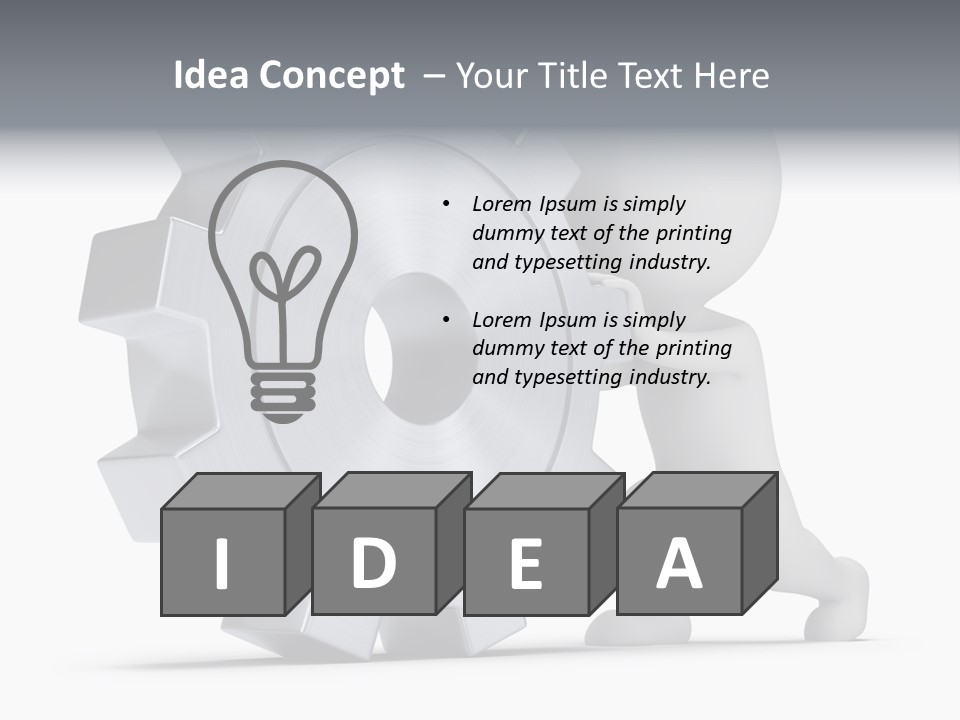 Roll Mechanical Man PowerPoint Template