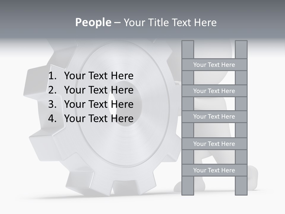 Roll Mechanical Man PowerPoint Template