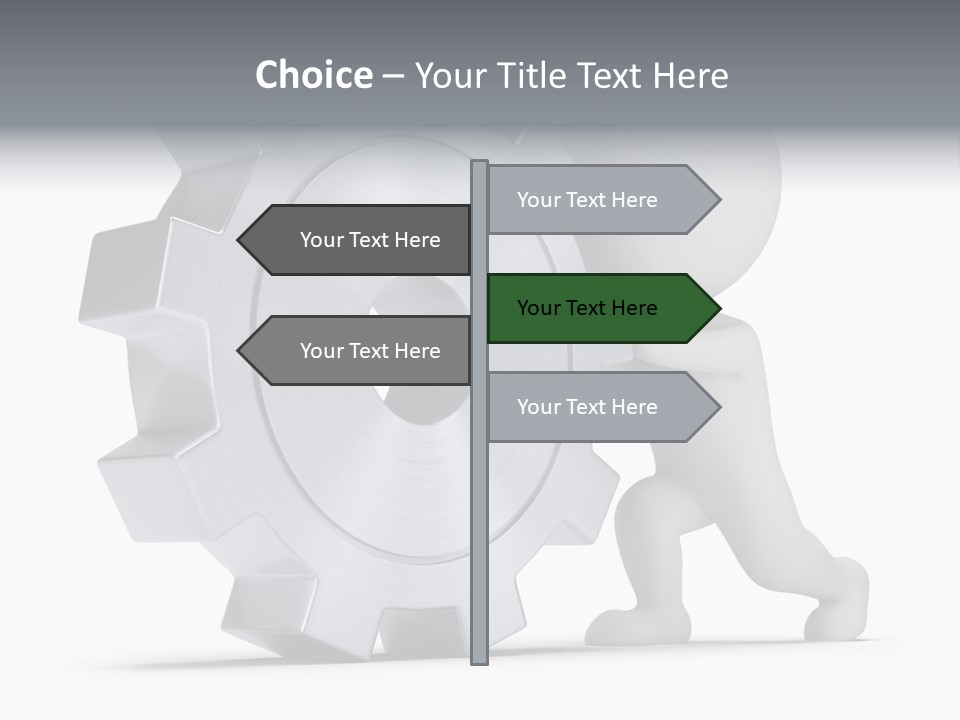Roll Mechanical Man PowerPoint Template