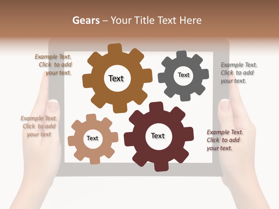 Network Communication Phone PowerPoint Template