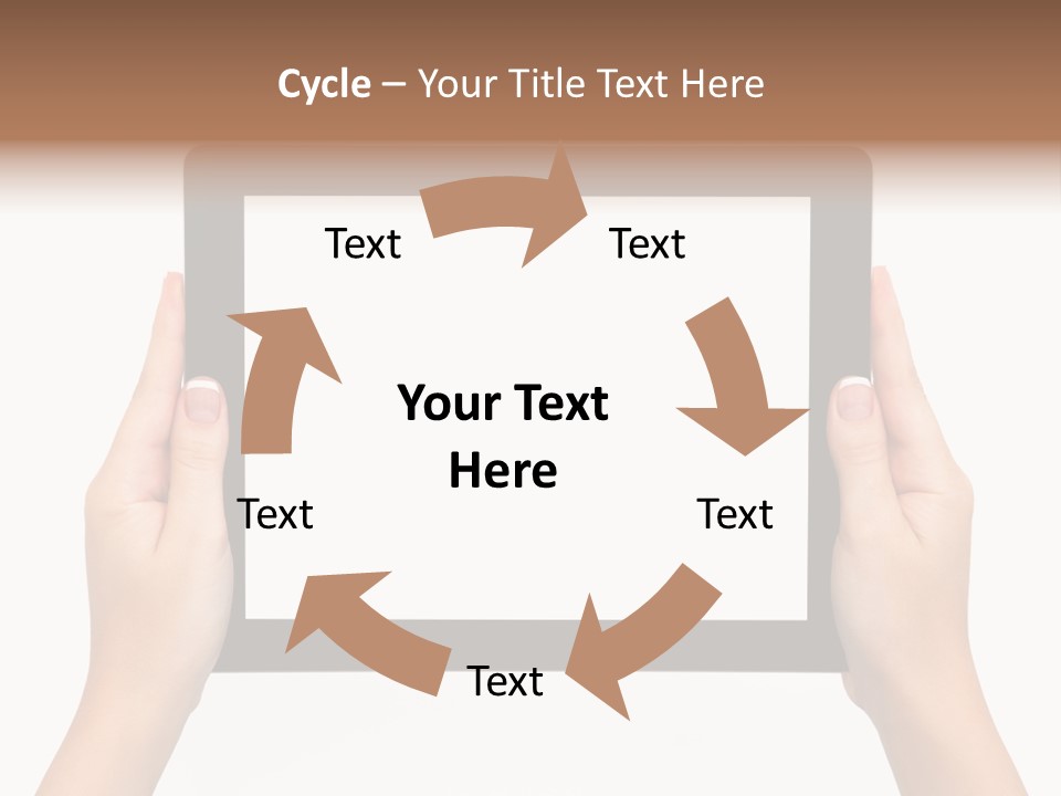 Network Communication Phone PowerPoint Template