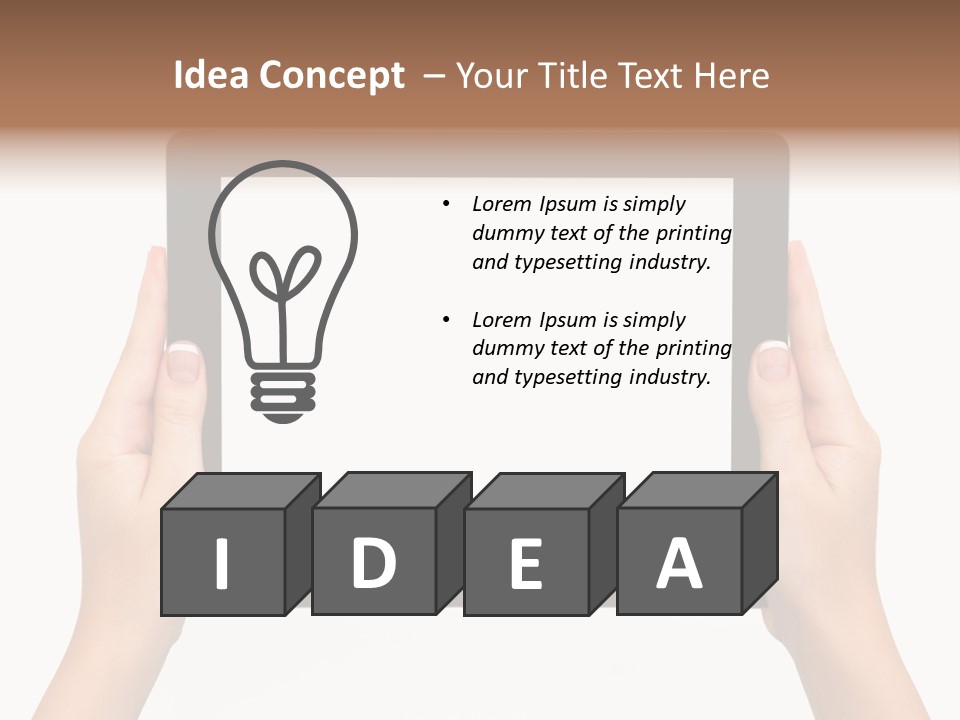 Network Communication Phone PowerPoint Template