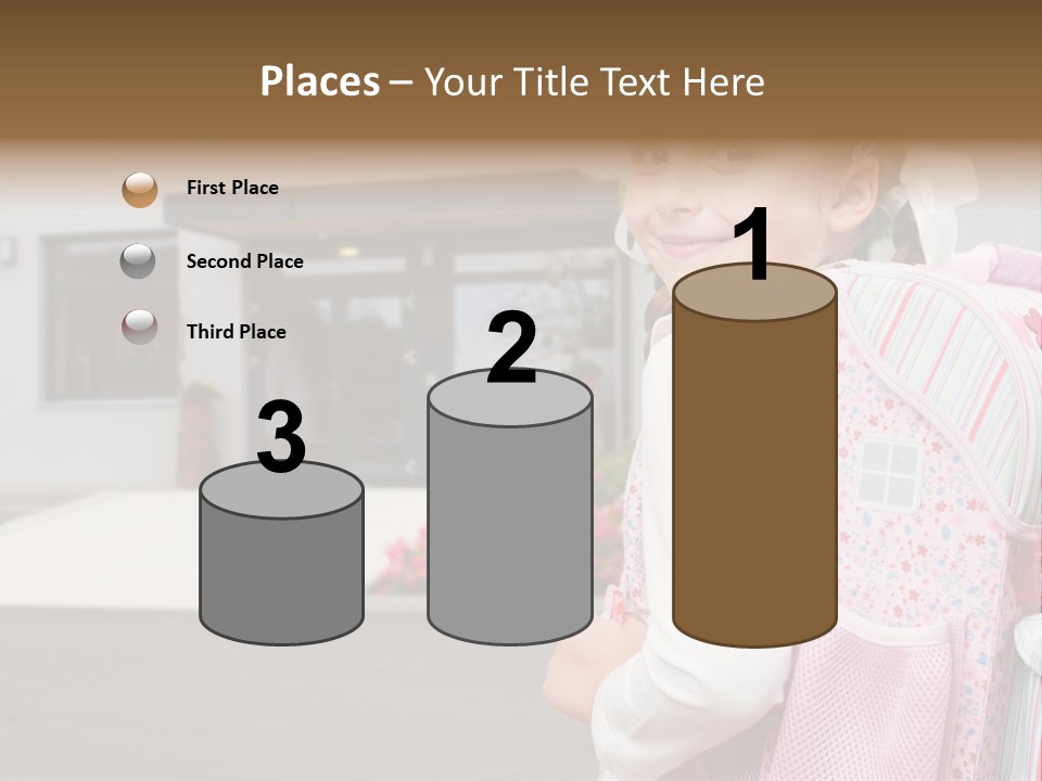 Dress Kid School PowerPoint Template