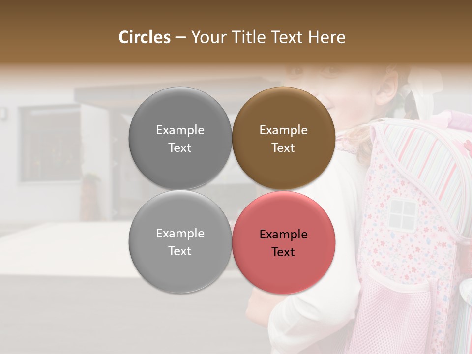 Dress Kid School PowerPoint Template