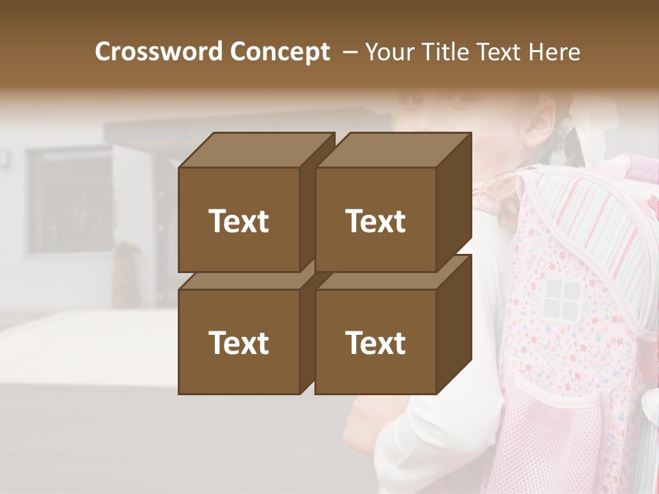 Dress Kid School PowerPoint Template