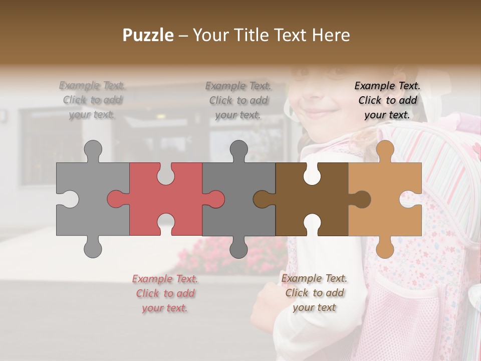 Dress Kid School PowerPoint Template