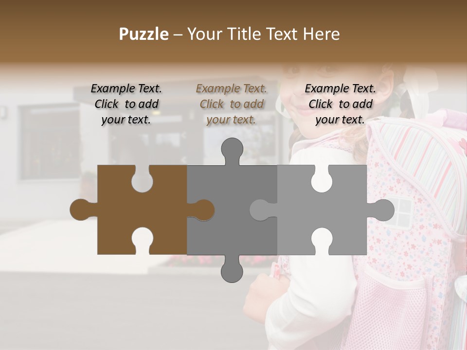 Dress Kid School PowerPoint Template