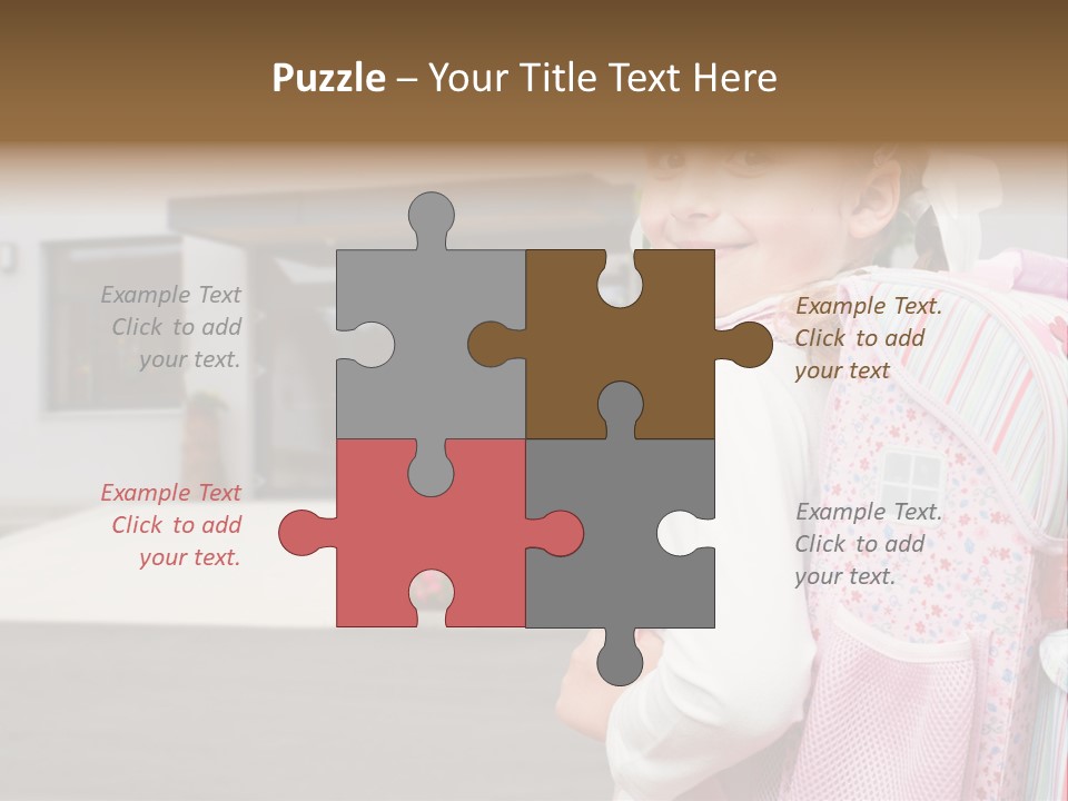 Dress Kid School PowerPoint Template