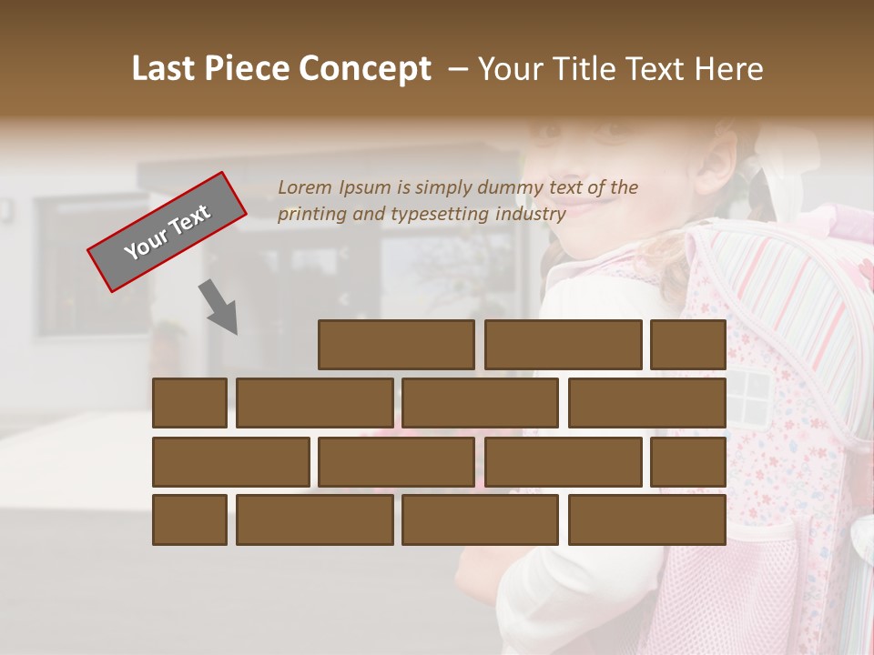 Dress Kid School PowerPoint Template
