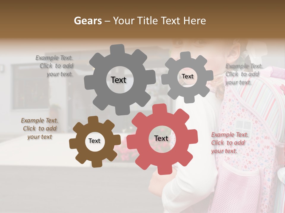 Dress Kid School PowerPoint Template