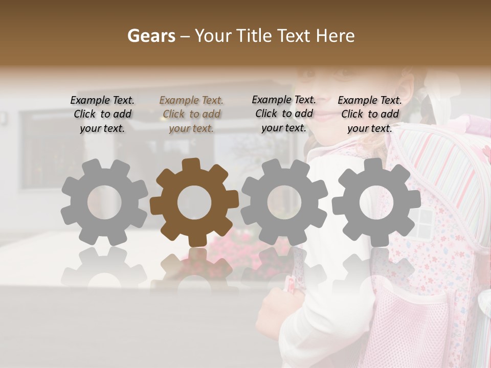 Dress Kid School PowerPoint Template